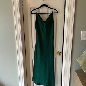 Petal & Pup Emerald Green Slip Midi Dress